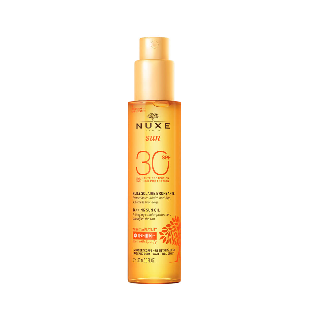 aceite bronceador nuxe sun con (spf30 para rostro y cuerpo)